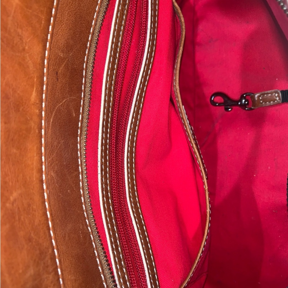 Dooney and Bourke Natural Florentine Leather Shopper Bag - Picture 4 of 8